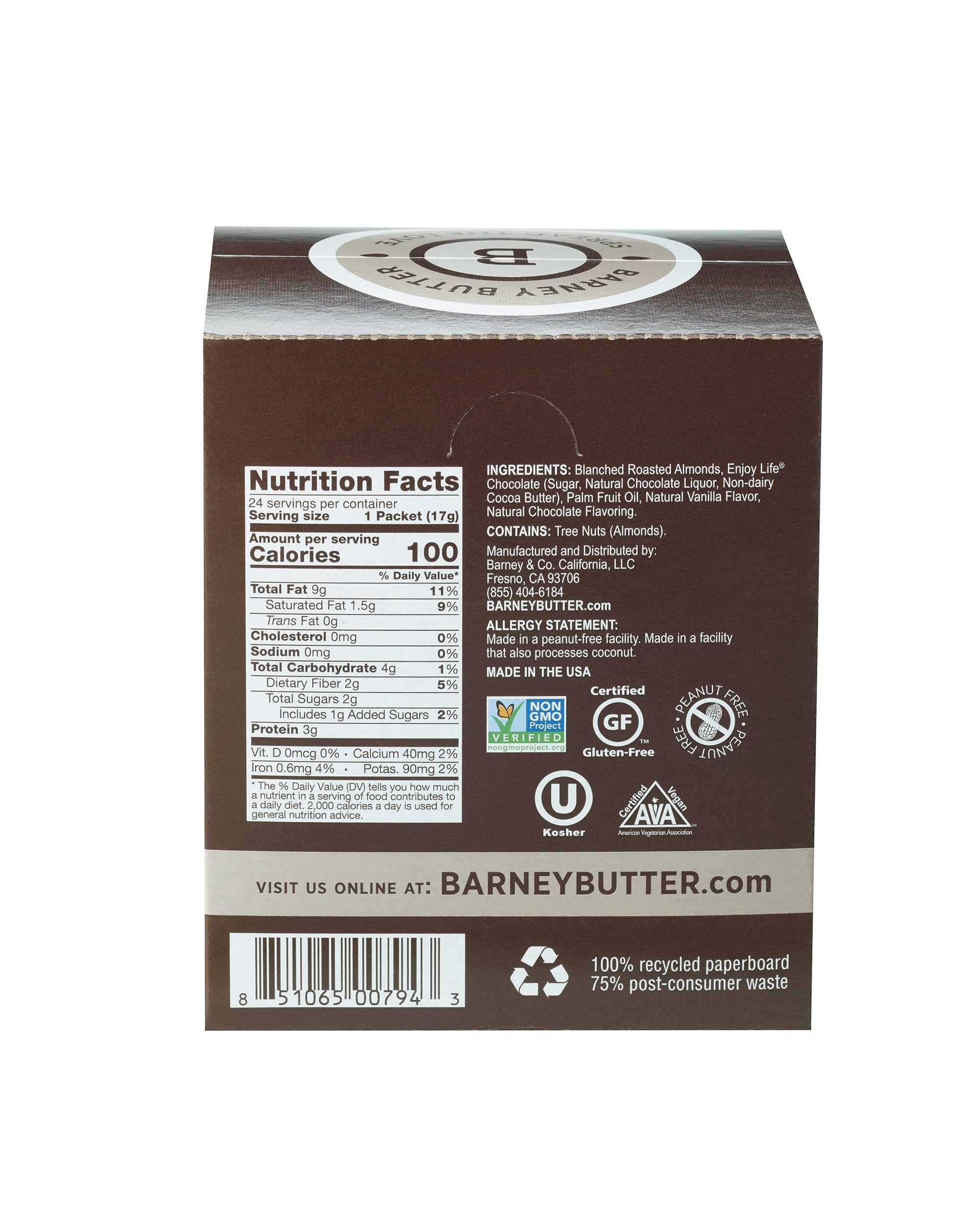 Chocolate Almond Butter Snack Pack Wholesale
